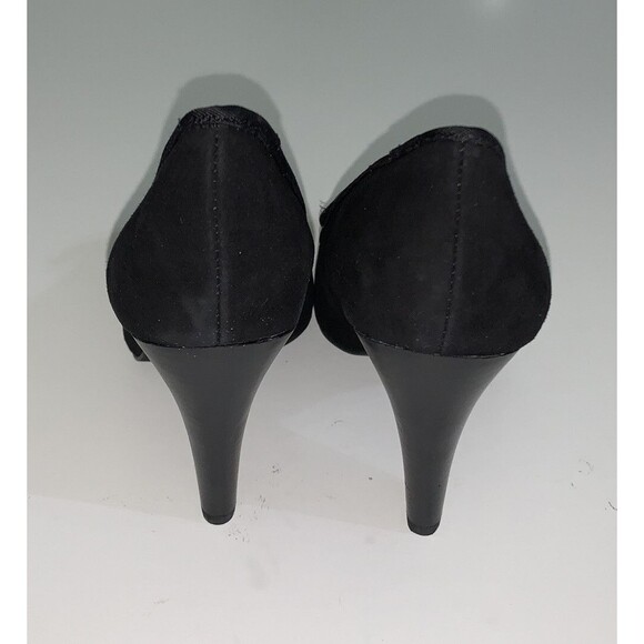 Isaac Mizrahi Live Women's 8M Pumps Stacked Heel Suede with Bow A269800 - Picture 7 of 9